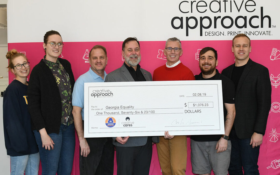 Creative Approach Cares - Donation to Georgia Equality Q4 2018